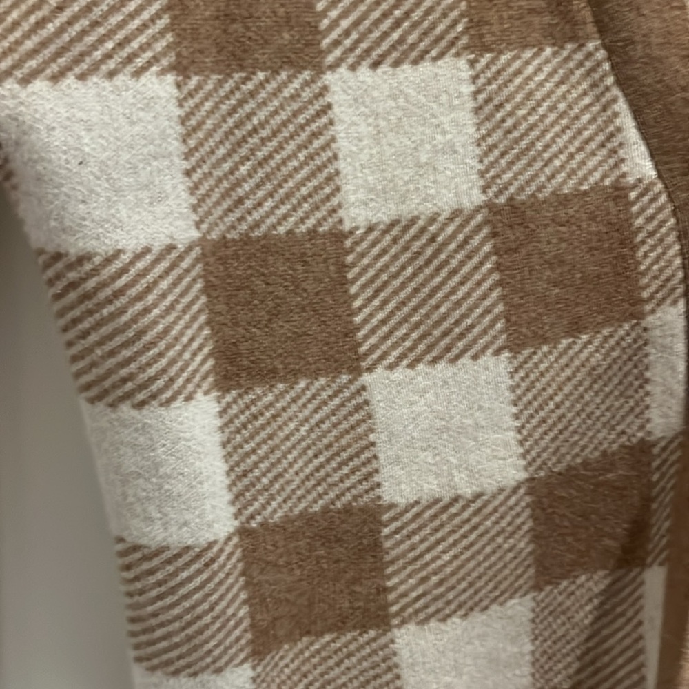 Reformation Fonte Plaid Tank + Sweater Set - Gossamer / Camel Check - Picture 5 of 5